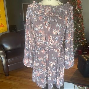 Floral off the shoulder dress